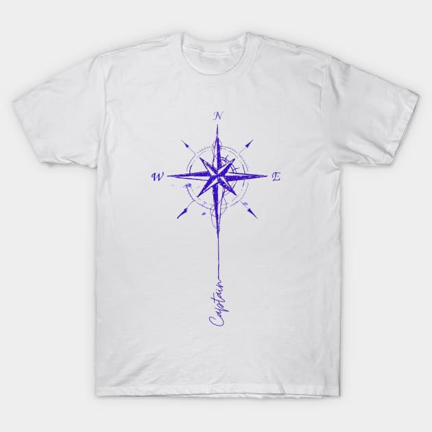 Captain Compass rose T-Shirt by BelfastBoatCo